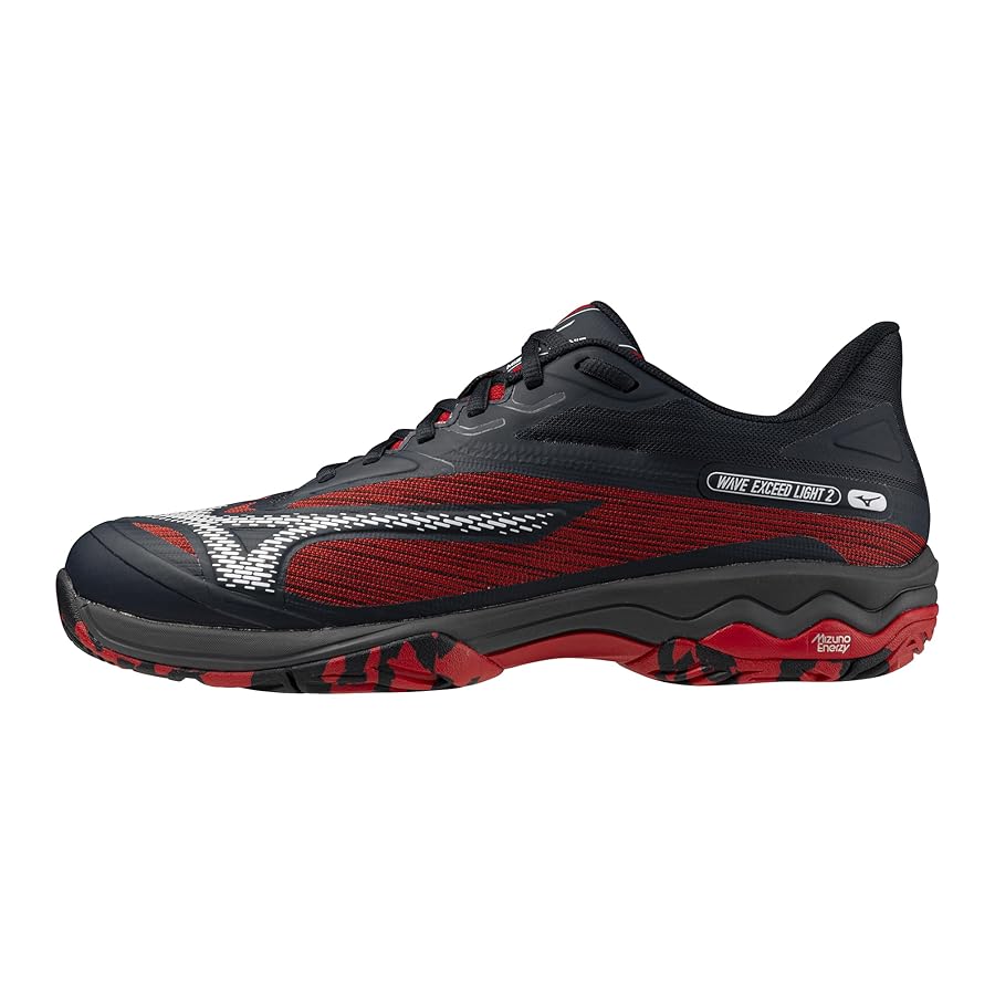 Mizuno Wave Exceed Light 2 Ac Men Tennis Shoe, Vulcan-White